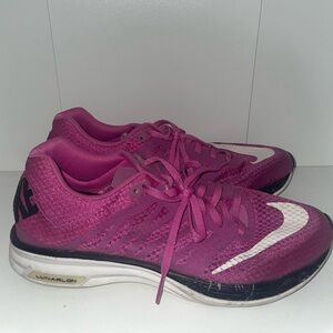 Purple Nike sneakers running sneakers